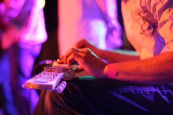 Playing my steel at the Bell House
